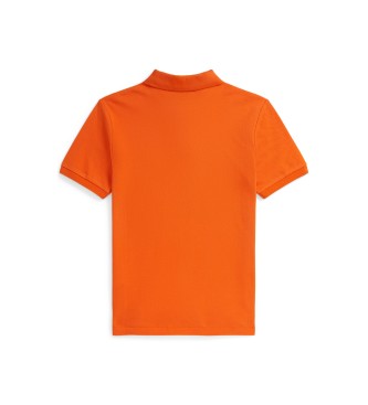 Polo Ralph Lauren O ic�nico p�lo de piqu� laranja