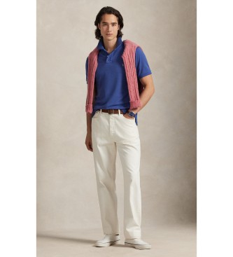 Polo Ralph Lauren Het iconische blauwe piqu� poloshirt