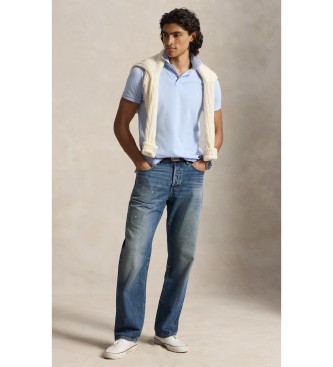 Polo Ralph Lauren Le polo piqué bleu clair iconique