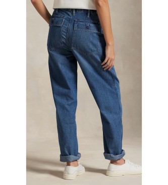 Polo Ralph Lauren Ricky jeansbyxor i blå denim
