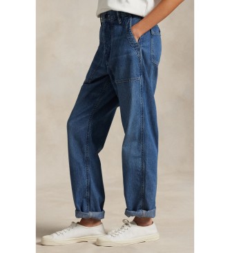 Polo Ralph Lauren Ricky jeansbyxor i blå denim