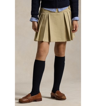 Polo Ralph Lauren Jupe-culotte plissée en ponte beige