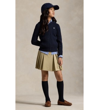 Polo Ralph Lauren Jupe-culotte plissée en ponte beige