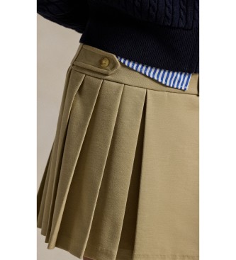 Polo Ralph Lauren Jupe-culotte plissée en ponte beige