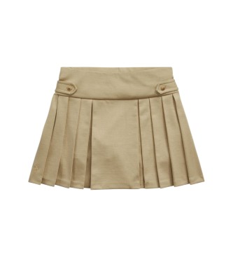 Polo Ralph Lauren Jupe-culotte plissée en ponte beige