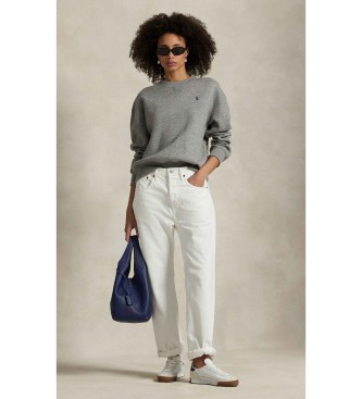 Polo Ralph Lauren Fleecetr�ja med gr� rund halsringning