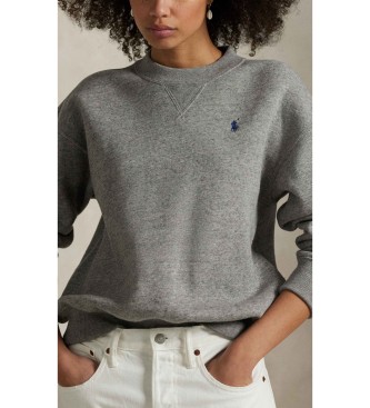 Polo Ralph Lauren Fleecetr�ja med gr� rund halsringning