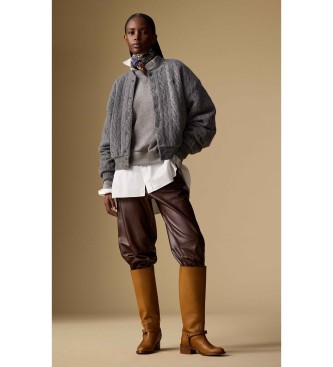 Polo Ralph Lauren Fleecetr�ja med gr� rund halsringning