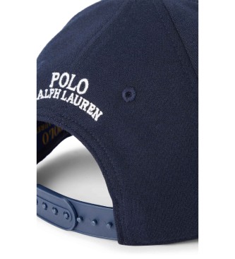 Polo Ralph Lauren Pet met navy gebreid jacquard vizier
