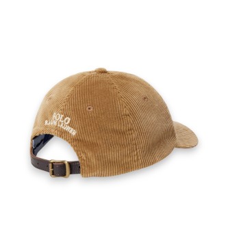 Polo Ralph Lauren Brun fløjls-baseballkasket