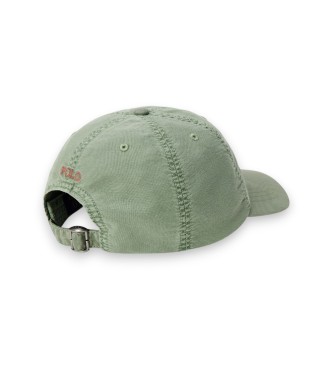 Polo Ralph Lauren Zelena bombažna kapa oxford