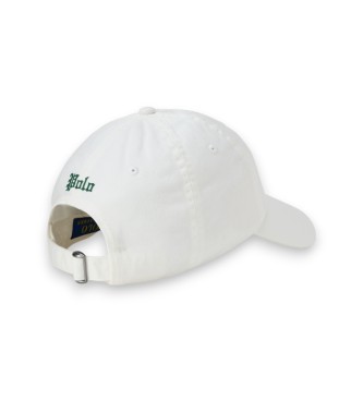 Polo Ralph Lauren Boné de sarja bordado branco