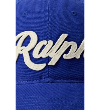 Polo Ralph Lauren Gorra de sarga con el logotipo de Ralph azul