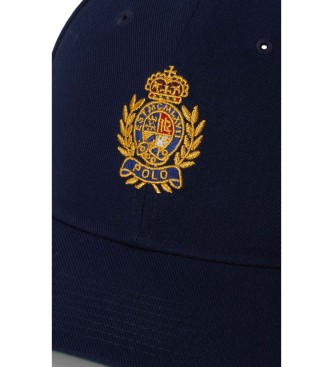 Polo Ralph Lauren Berretto in twill con stemma blu navy ricamato