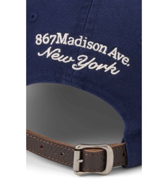 Polo Ralph Lauren Casquette en serg� avec logo brod� marine