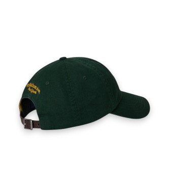 Polo Ralph Lauren Cappellino in twill con logo verde ricamato