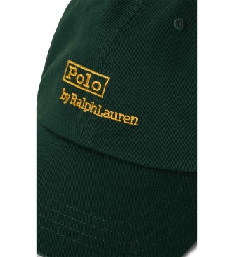 Polo Ralph Lauren Cappellino in twill con logo verde ricamato