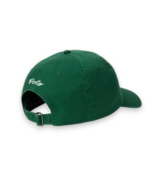 Polo Ralph Lauren Gorra de sarga con parche NY verde