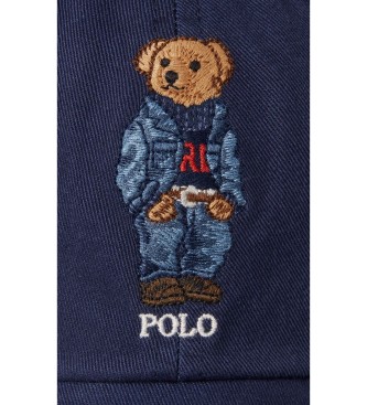 Polo Ralph Lauren Berretto in twill con orsetto Polo blu navy