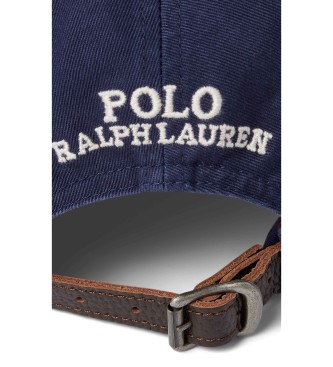 Polo Ralph Lauren Berretto in twill con orsetto Polo blu navy