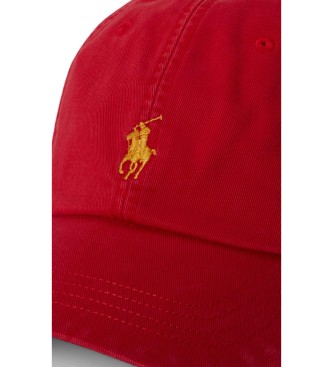 Polo Ralph Lauren Gorra de sarga de algod�n rojo
