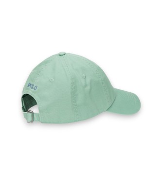 Polo Ralph Lauren Boné de tecido de algodão verde estilo chinês