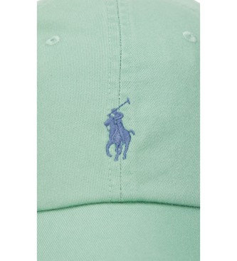 Polo Ralph Lauren Boné de tecido de algodão verde estilo chinês