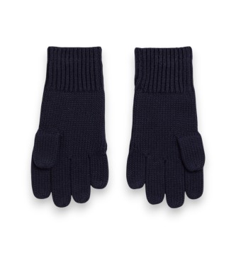 Polo Ralph Lauren Handschoenen van katoen in marineblauw kabelbreisel