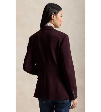 Polo Ralph Lauren Lila blazer van wolcrêpe