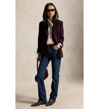 Polo Ralph Lauren Lila blazer van wolcrêpe