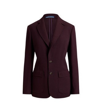 Polo Ralph Lauren Lila blazer van wolcrêpe