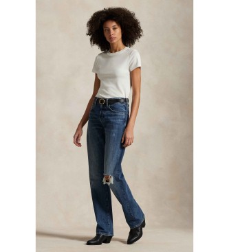 Polo Ralph Lauren Relaxed Straight Fit high rise jeans blå