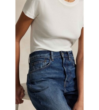 Polo Ralph Lauren Relaxed Straight Fit high rise jeans blå
