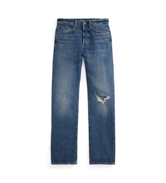 Polo Ralph Lauren Relaxed Straight Fit high rise jeans blå
