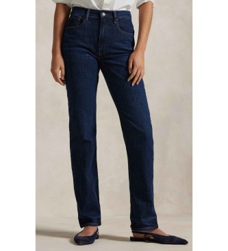 Polo Ralph Lauren Jean droit bleu à taille haute