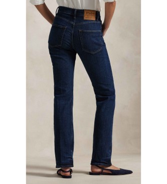 Polo Ralph Lauren Jean droit bleu à taille haute