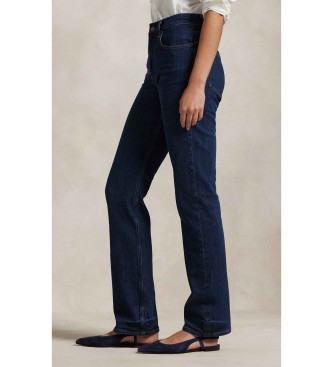 Polo Ralph Lauren Jean droit bleu à taille haute