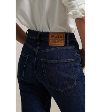 Polo Ralph Lauren Jean droit bleu à taille haute