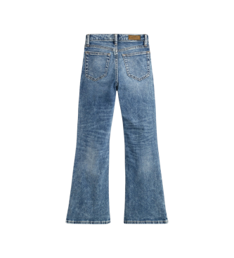 Polo Ralph Lauren Jeans a zampa in denim elasticizzato blu