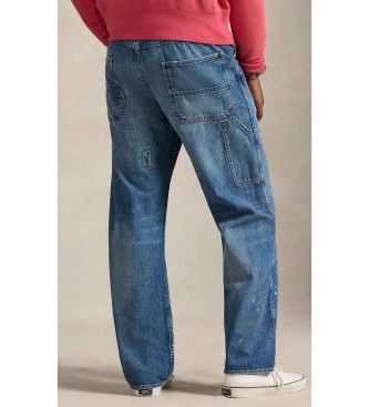 Polo Ralph Lauren Carpenter Relaxed Fit blauwe ripped jeans