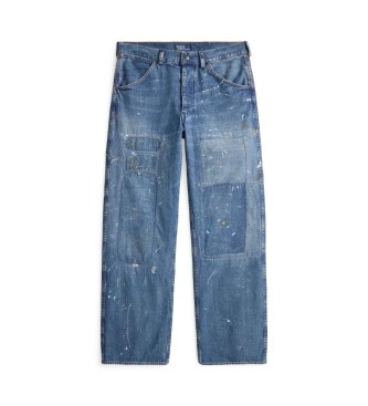 Polo Ralph Lauren Carpenter Relaxed Fit blauwe ripped jeans