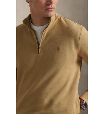 Polo Ralph Lauren Brun, halvgennemsigtig tr�je med krave