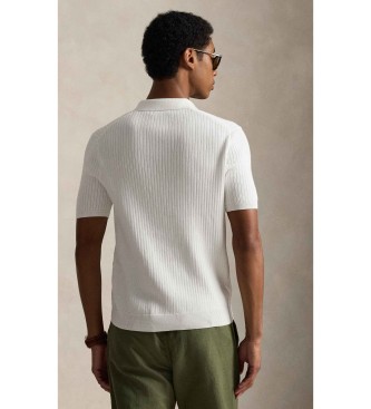 Polo Ralph Lauren Jersey de algod�n acanalado con cuello blanco