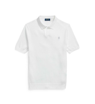 Polo Ralph Lauren Jersey de algod�n acanalado con cuello blanco