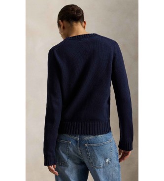 Polo Ralph Lauren Jersey de algod�n con bandera marino