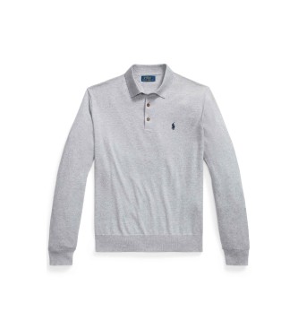 Polo Ralph Lauren Katoenen trui met grijze polo hals