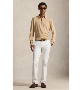 Polo Ralph Lauren Katoenen trui met beige polokraag