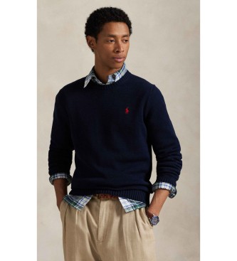 Polo Ralph Lauren Navy cotton crew neck jumper