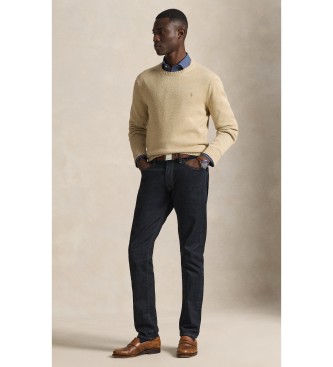 Polo Ralph Lauren Pull en coton beige � col ras du cou