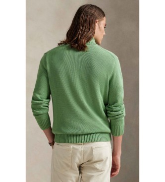 Polo Ralph Lauren Jersey de algod�n con cuello semicisne verde